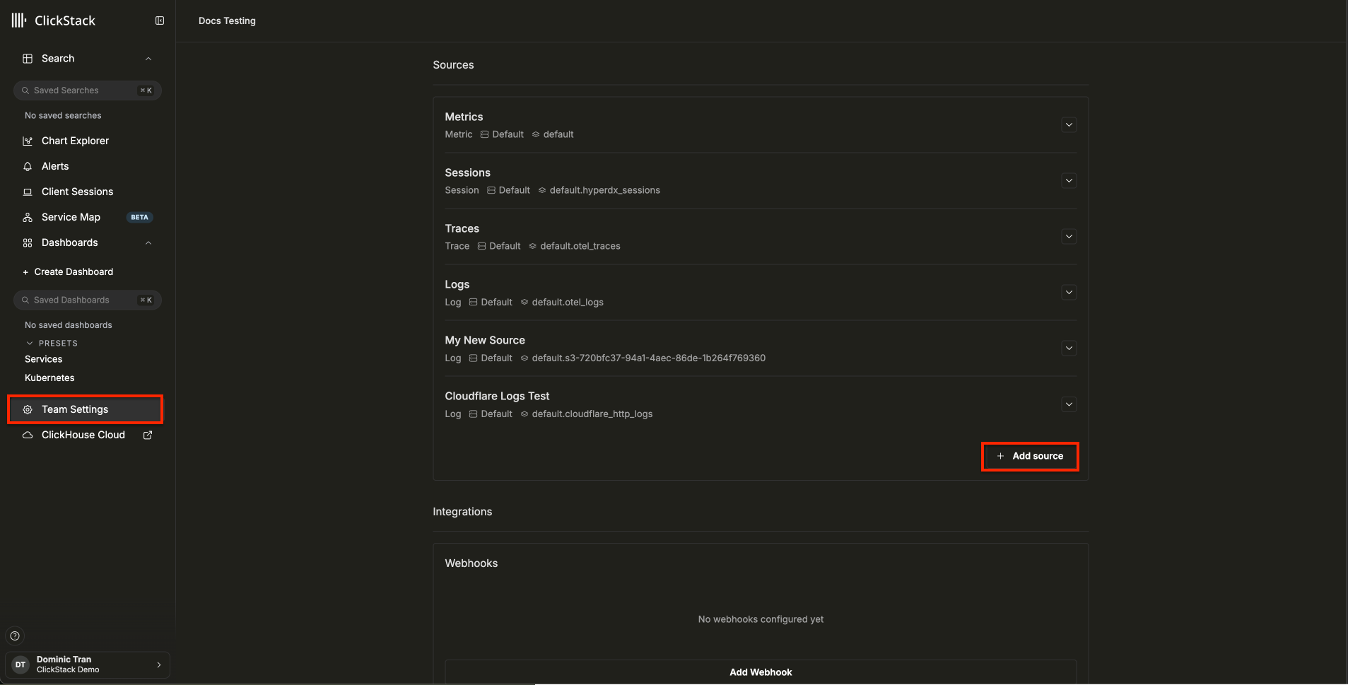 Добавьте источник